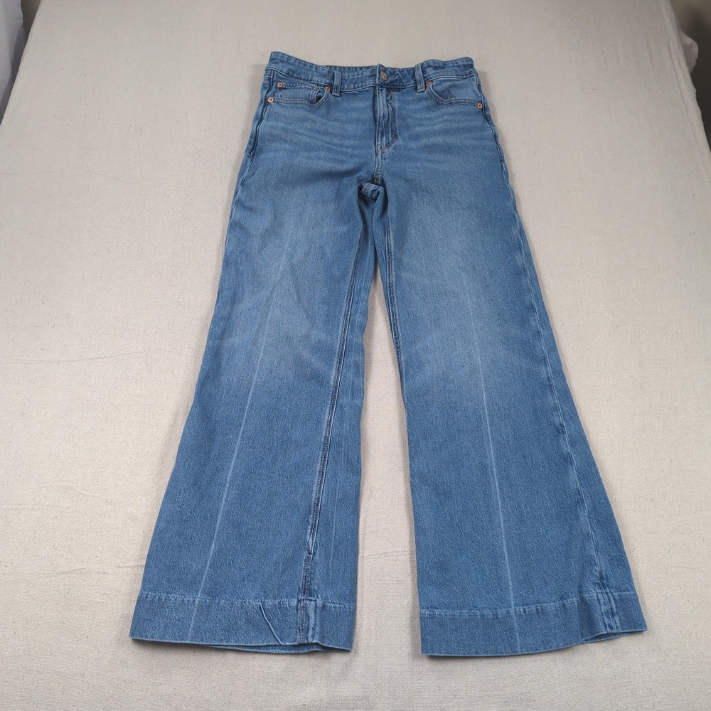 American Eagle Jeans Womens 8 Blue High Rise Flare
